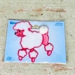 Simplicity Pink Poodle Applique